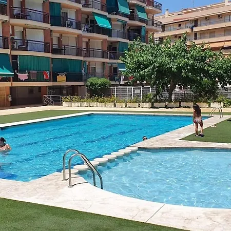 Superbe Avec Vue Mer, Piscine Et Parking Prive Gratuit Apartmán La Pineda